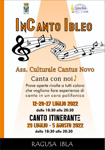 InCanto Ibleo - 7-29 luglio - Cava Gonfalone 