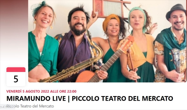 Miramundo Live  - Piccolo Teatro del Mercato  - Ragusa Ibla