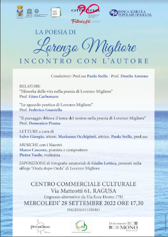 La poesia di Lorenzo Migliore - Incontro con l'autore